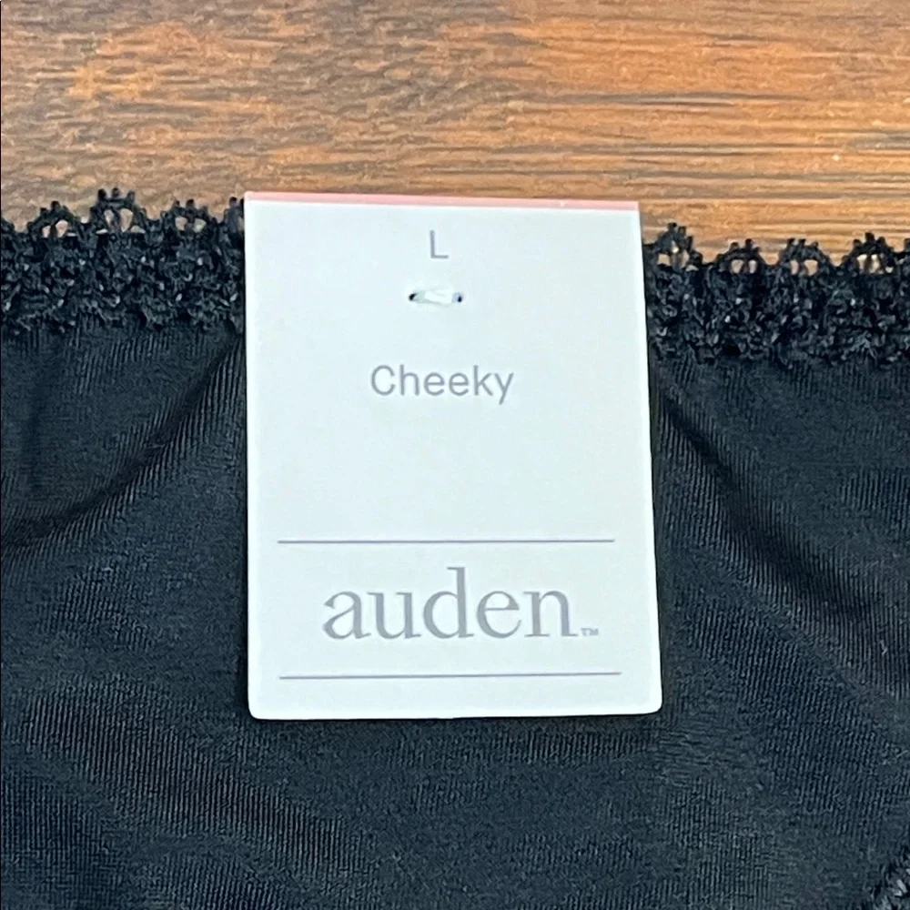 NWT Auden Elegant Black Lace Women's Panties Large Bikini & Cheeky - Picture 2 of 4